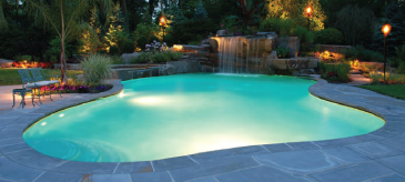 Commersial built resort swimming pool
