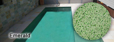 Emerald Glass Pebble interior pool finish