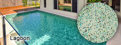 Lagoon Glass Pebble interior pool finish