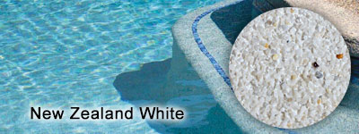 New Zealand White Pebble interior pool finish